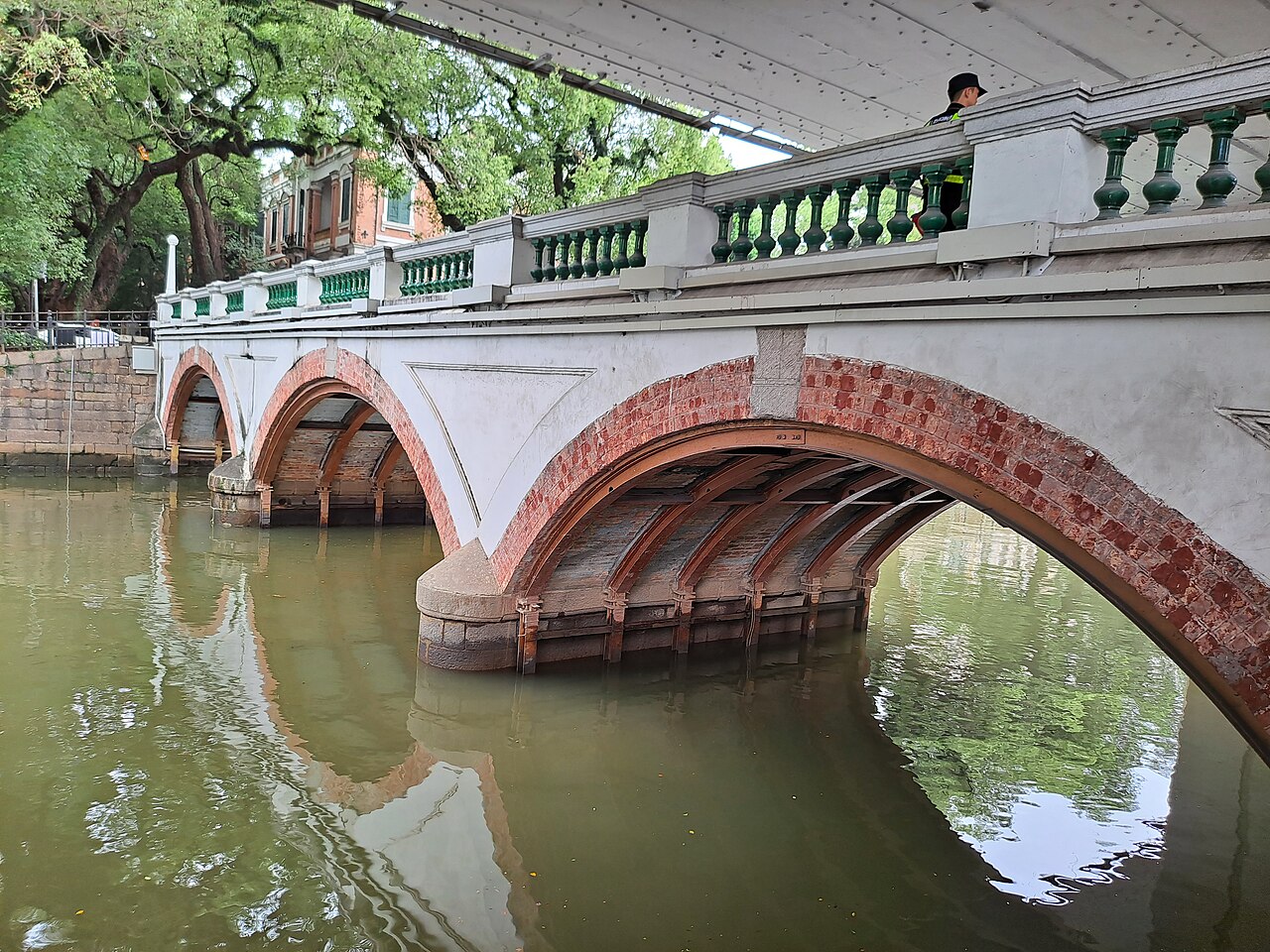 Old consulate buildings under banyans on Shamian Island, Guangzhou